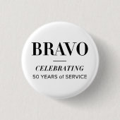 BRAVO 50e witte knop Ronde Button 3,2 Cm (Voorkant)