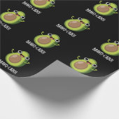 Bravo-cado Funny Avocado Pun Dark BG Cadeaupapier (Hoek)