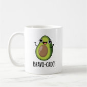 Bravo-cado Funny Avocado Pun Koffiemok (Links)