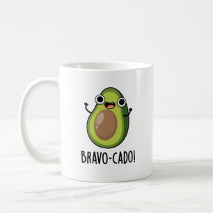 Bravo-cado Funny Avocado Pun Koffiemok