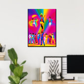 Bravo Dansposter (popart) Poster (Thuiskantoor)