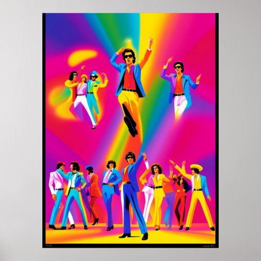 Bravo Dansposter (popart) Poster (Voorkant)