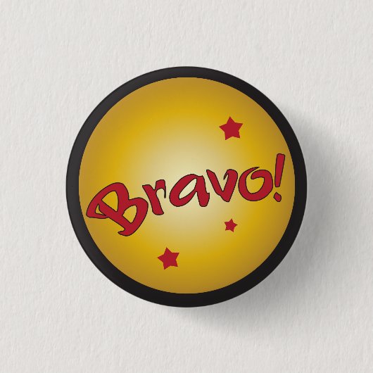 BRAVO erkenning en waardering Ronde Button 3,2 Cm (Voorkant)