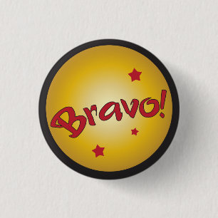 BRAVO erkenning en waardering Ronde Button 3,2 Cm