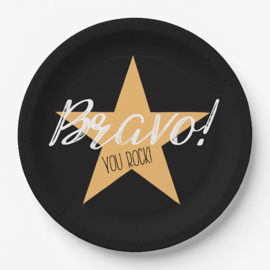 "BRAVO! JULLIE ROCK!" PAPIEREN BORDJE (Voorkant)