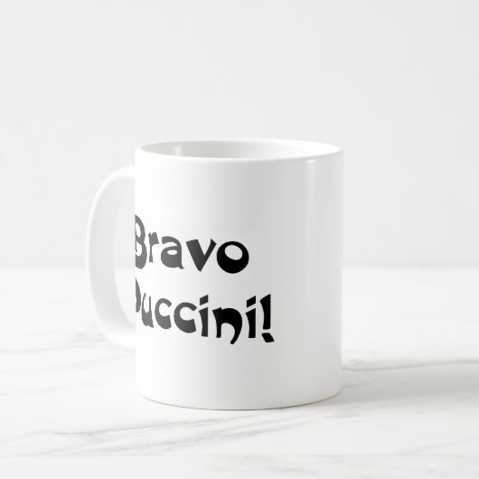 bravo puccini koffiemok (Voorkant links)