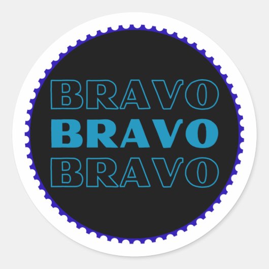 Bravo Sticker – Motivation Reward Sticker for Stud (Voorkant)