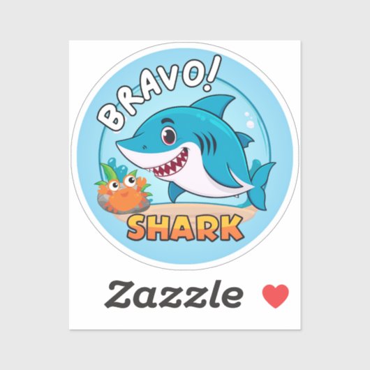 Bravo Sticker, Shark Stickers (Vel)