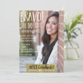Bravo ze deed het magazine Afbeelding Photo Afstud Kaart (Staand voorkant)