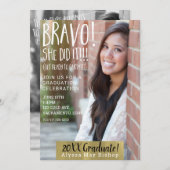 Bravo ze deed het magazine Afbeelding Photo Afstud Kaart (Voorkant / Achterkant)