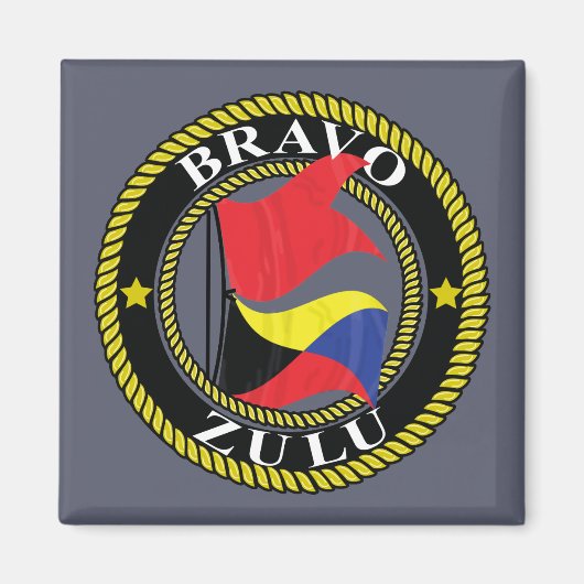 Bravo Zulu magneet (Voorkant)