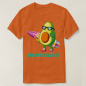 Bravocado Cute Funny Cool Shades Avocado Ready wit T-shirt (Design voorkant)