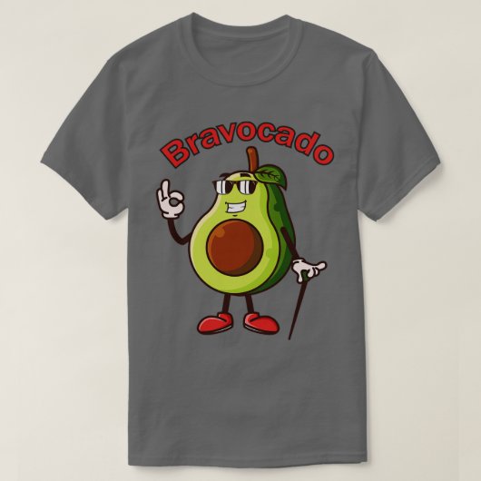 Bravocado Funny Avocado Pun 1 T-shirt (Design voorkant)