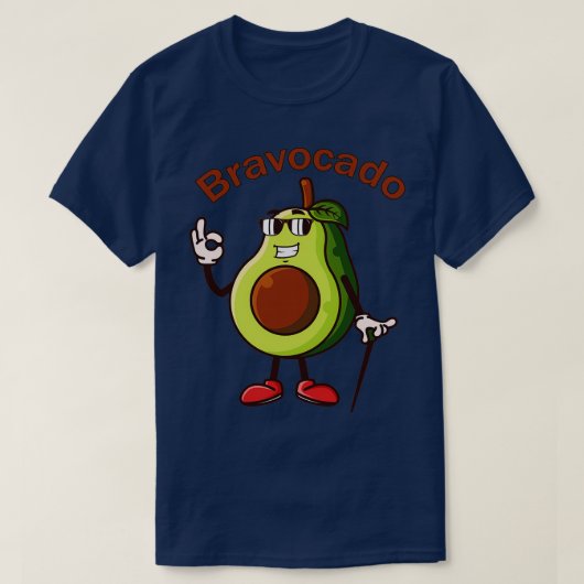 Bravocado Funny Avocado Pun 3 T-shirt (Design voorkant)