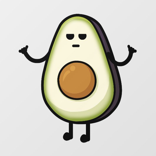 Bravocado Raamsticker (Vel)