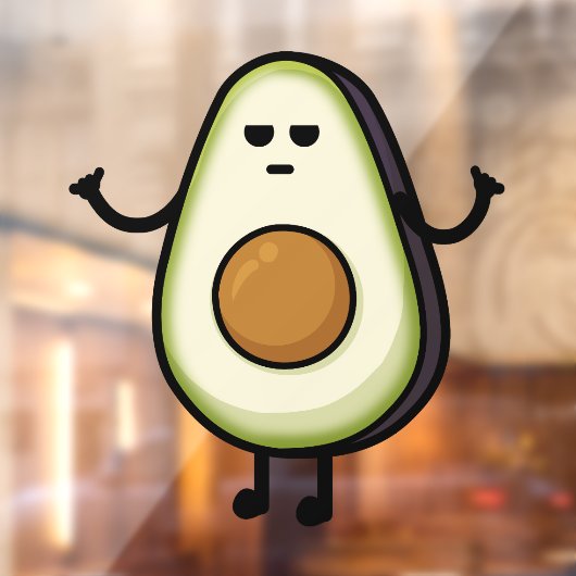 Bravocado Raamsticker (Vel 2)
