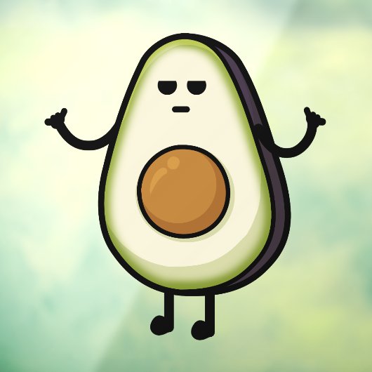 Bravocado Raamsticker (Vel 3)