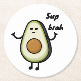 Bravocado Ronde Kartonnen Onderzetter