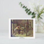 Brawl door Brouwer Adriaen Briefkaart (Staand voorkant)