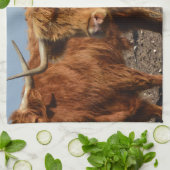 Brawny Beauty: de majestueuze Big Brown Highland K Theedoek (Gevouwen)