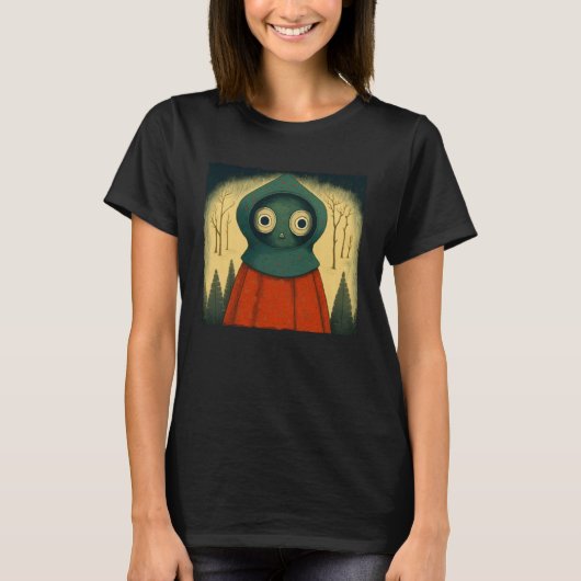 Braxie 1952 Creepy Alien Cryptid Legend Flatwoods  T-shirt (Voorkant)