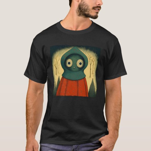 Braxie 1952 Creepy Alien Cryptid Legend Flatwoods  T-shirt (Voorkant)