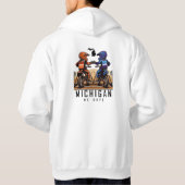 Braxton #18 Michigan MX Boyz White Hoodie (Achterkant)