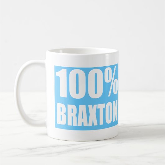 Braxton naam koffiemok (Links)