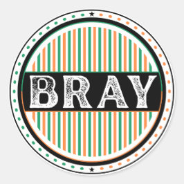 Bray City Pride Emblem – Ierse identiteit Ronde Sticker