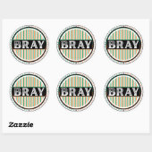 Bray City Pride Emblem – Ierse identiteit Ronde Sticker (Vel)
