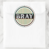 Bray City Pride Emblem – Ierse identiteit Ronde Sticker (Tas)