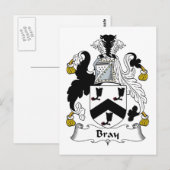 Bray Family Crest Briefkaart (Voorkant / Achterkant)