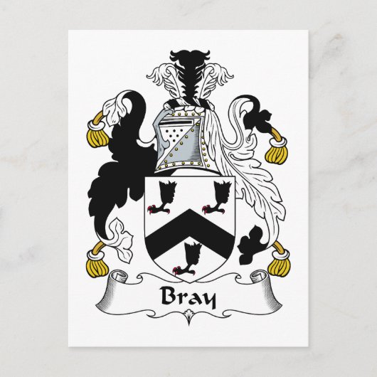 Bray Family Crest Briefkaart (Voorkant)