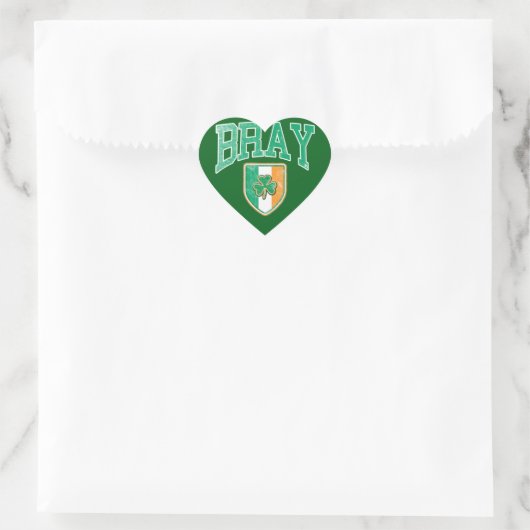 BRAY, Ierland Hart Sticker (Tas)