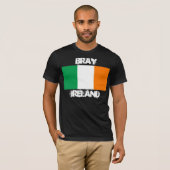 Bray, Ierland met Ierse vlag T-shirt (Voorkant volledig)