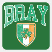 BRAY, Ierland Vierkante Sticker (Voorkant)