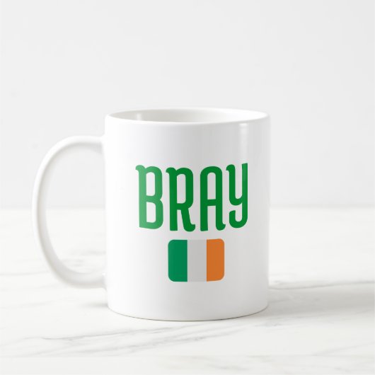 BRAY Ierland Vlag Koffiemok (Links)