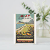 Bray voor betere Feestdagen,  Iers reizen Briefkaart (Staand voorkant)