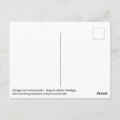 Bray voor betere Feestdagen,  Iers reizen Briefkaart (Achterkant)