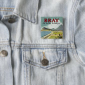 Bray ~ voor betere feestdagen vierkante button 5,1 cm (In situ)