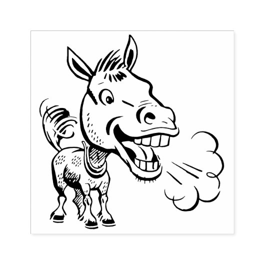 Braying Ezel Rubber Stamp Rubberstempel (Afrduk)