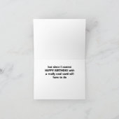 BRAYING ***HAPPY BIRTHDAY*** VAN EEN KOELE EZEL KAART (Binnen)