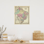 Brazil And Guayana Poster (Keuken)