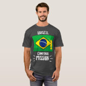 Brazil Canpinas Mormon LDS Mission Missionary T-shirt (Voorkant volledig)