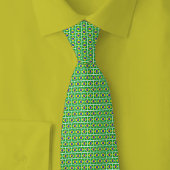 Brazil Flag Brick Pattern Stropdas