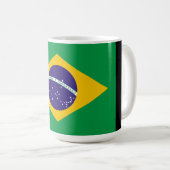 Brazil Flag Coffee Mug Koffiemok (Voorkant rechts)