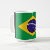 Brazil Flag Coffee Mug Koffiemok (Voorkant links)