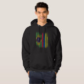 Brazil Flag Colombia Grown Country Flags Stripes Hoodie (Voorkant volledig)