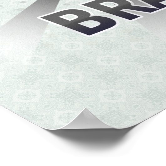 Brazil Flag Map 2.0 Poster (Hoek)