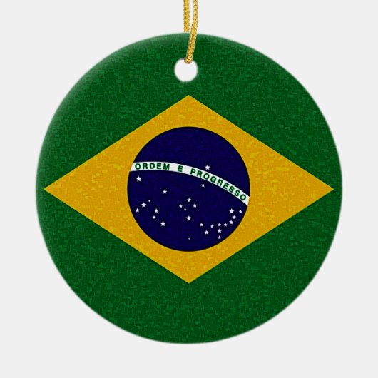 BRAZIL FLAG Ornament (Voorkant)